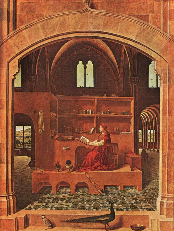 Antonello da Messina St.Jerome in his Study France oil painting art